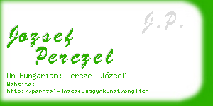 jozsef perczel business card
